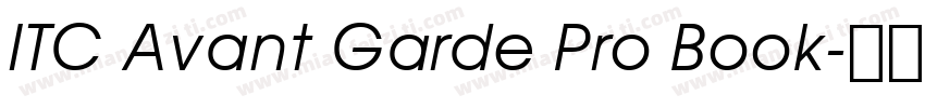 ITC Avant Garde Pro Book字体转换